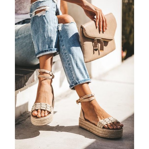 studded espadrille sandals
